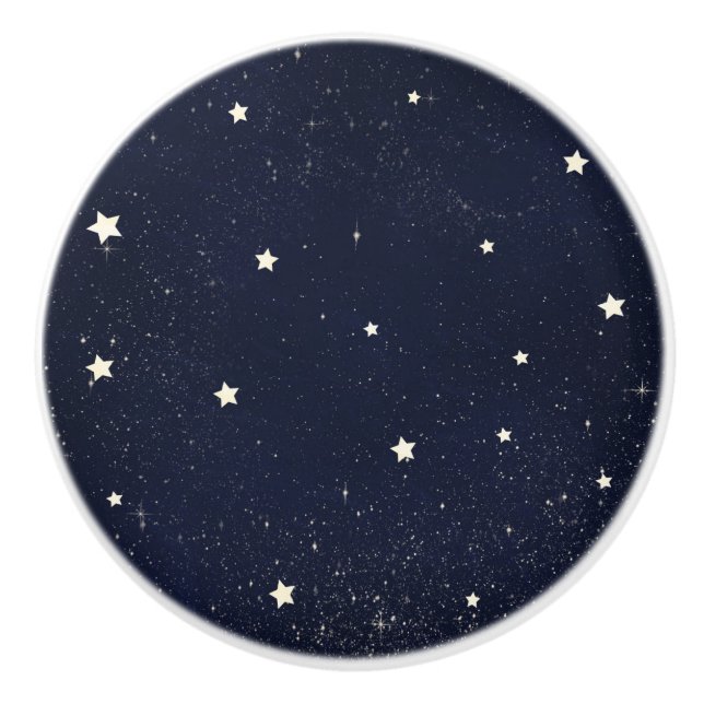 Twinkle Little Star Starry Sky Celestial Night Keramikknauf (Vorderseite)