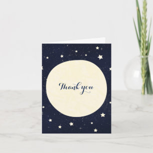 Twinkle Little Star Starry Sky & Moon Vielen Dank Dankeskarte