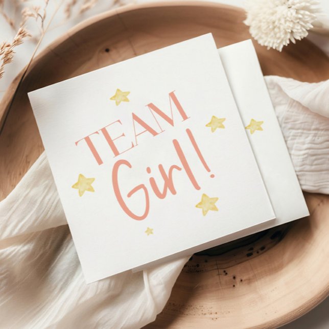 Twinkle Little Star Team Boy Blue Gender Reveal Serviette (Von Creator hochgeladen)