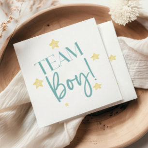 Twinkle Little Star Team Boy Blue Gender Reveal Serviette