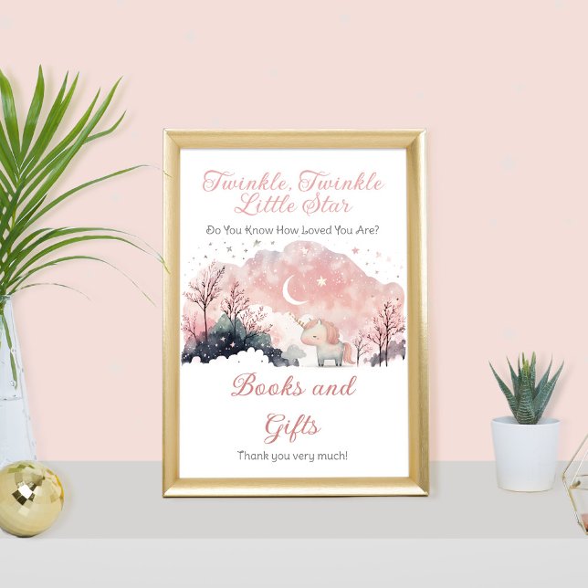 Twinkle Little Star Unicorn Duschbücher und Gesche Poster (Von Creator hochgeladen)