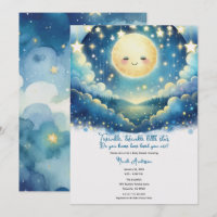 Twinkle Little Star Watercolor Babydusche