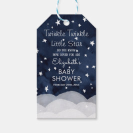 Twinkle Little Star Whimsical Baby Dusche Geschenkanhänger
