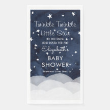 Twinkle Little Star Whimsical Baby Dusche Papier G