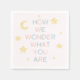 Twinkle Little Star, wie wir uns über die Geschlec Serviette