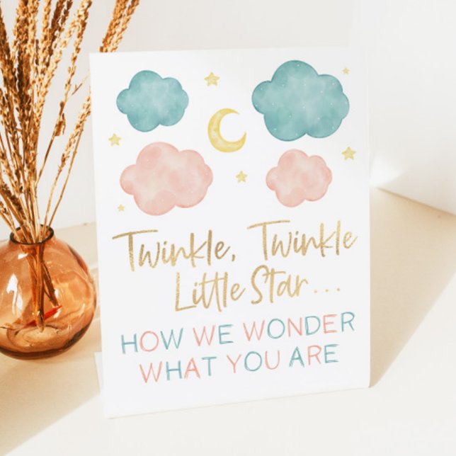 Twinkle Little Star, wie wir uns über die Geschlec Sockelschild (Von Creator hochgeladen)