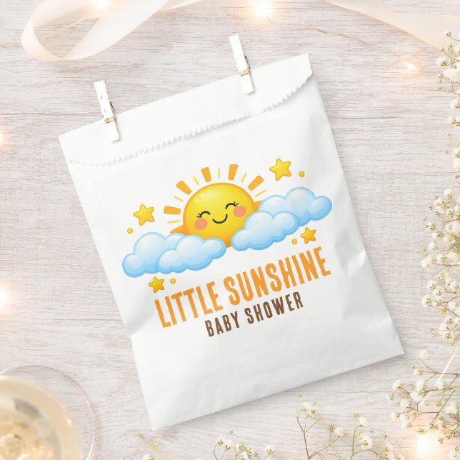 twinkle Little Stars Baby Shower Party Supplies Geschenktütchen (Ausgeschnitten)