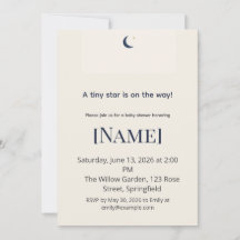 Twinkle Minimal Baby Shower, Editierbar
