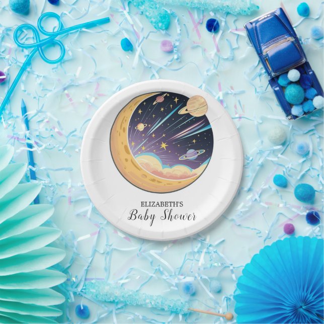 Twinkle Simple Stars Baby Dusche Pappteller (Party)