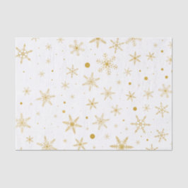 Twinkle Snowflake 3 -Gold & White- Seidenpapier