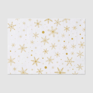 Twinkle Snowflake 3 -Gold & White- Seidenpapier