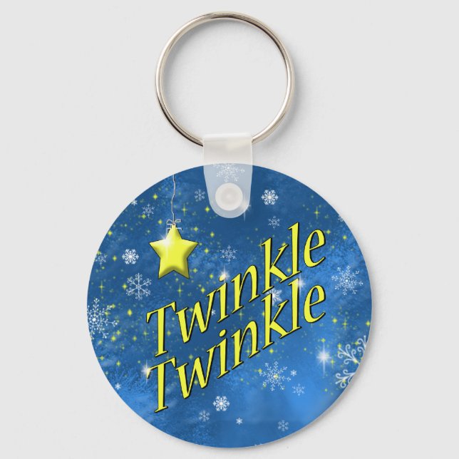 Twinkle Snowflake Schlüsselanhänger (Vorderseite)
