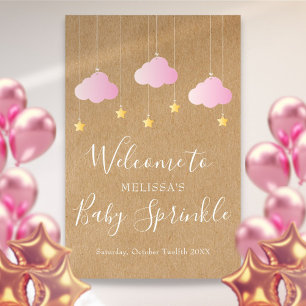 Twinkle Sprinkle Baby Girl Dusche Boho Willkommen Poster