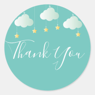 Twinkle sprinkle kleine Stern Babydusche Danke Runder Aufkleber
