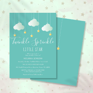 Twinkle Sprinkle Little Star Baby Shower Einladung