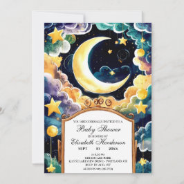 Twinkle Star Boho Celestial Baby Shower Einladung