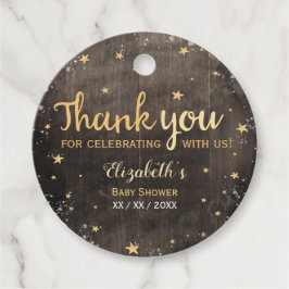 Twinkle Tinkle Aquarell Unisex Babydusche Geschenkanhänger