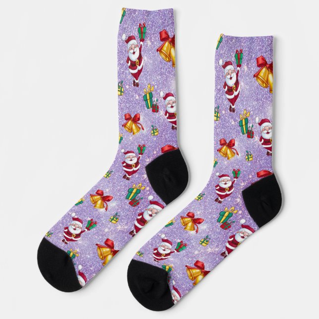 Twinkle Toes Tidings Socken (Linkes Detail)