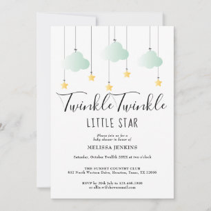 Twinkle Twinkle Alles-in-einem-Baby-Shower-Streuse Einladung