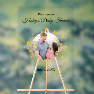 Twinkle Twinkle Babydusche Begrüßungszeichen Akryl Acrylschild