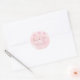 Twinkle Twinkle Babydusche Soft Pink Vielen Dank Runder Aufkleber (Umschlag)