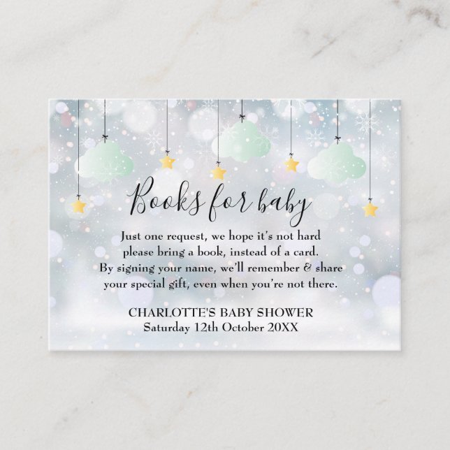 Twinkle Twinkle Books für Baby Winter Baby-Babydus Begleitkarte (Vorderseite)