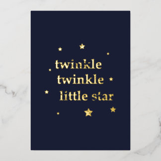 Twinkle Twinkle Folien Feiertagskarte