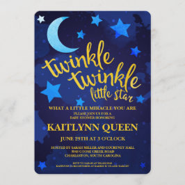 Twinkle Twinkle Gender Neutral Baby Dusche Einladung