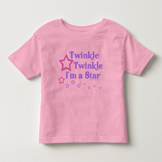 Twinkle Twinkle Ich bin ein Star Kleinkind T-shirt (Vorderseite)
