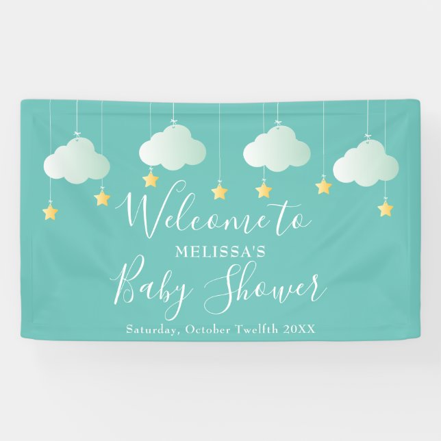 Twinkle Twinkle Kinderdusche / Sprinkle Empfang Banner (Horizontal)