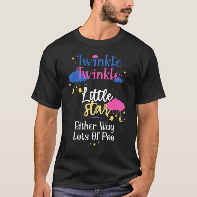 Twinkle Twinkle Kleine Stars in beiden Richtungen T-Shirt (Vorderseite)