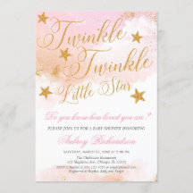 Twinkle Twinkle kleine Stern Mädchen Dusche