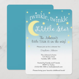 Twinkle Twinkle kleiner aquamariner Stern Einladung