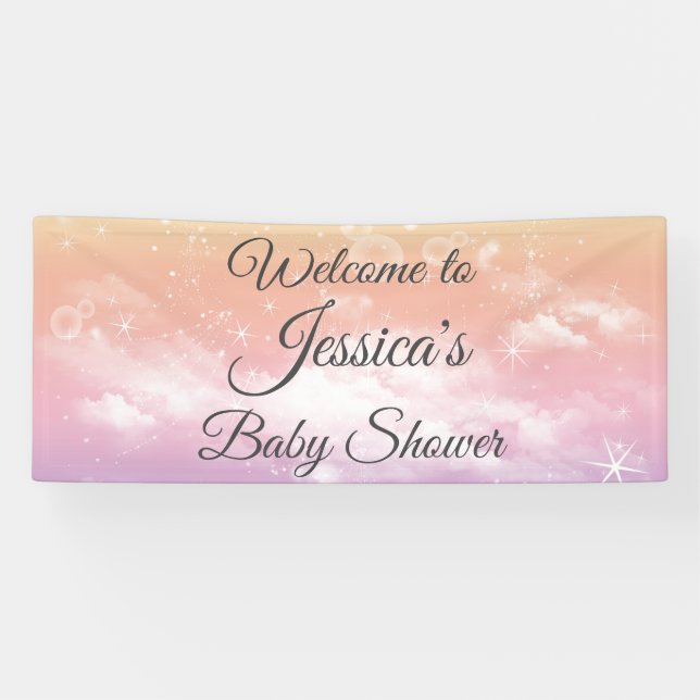 Twinkle Twinkle Little Star Baby Dusche Banner (Horizontal)