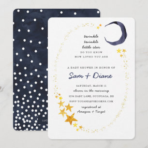 Twinkle Twinkle Little Star Baby Dusche einladen Einladung