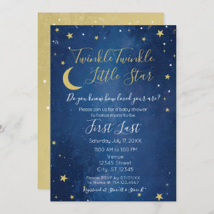 Twinkle Twinkle Little Star Baby Dusche Einladung