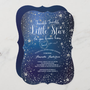 Twinkle Twinkle Little Star Baby Dusche Einladung