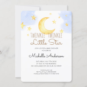 Twinkle Twinkle Little Star Baby Dusche Einladung