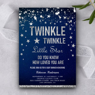 Twinkle Twinkle Little Star Baby Dusche Einladung