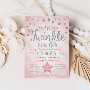 Twinkle Twinkle Little Star Baby Dusche Einladung