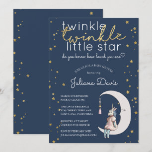 Twinkle Twinkle Little Star Baby Dusche Einladung