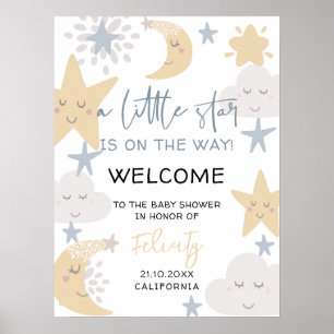 Twinkle Twinkle Little Star Baby Dusche Empfang Poster