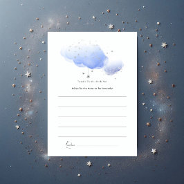 Twinkle Twinkle Little Star Baby Dusche Hinweiskarte