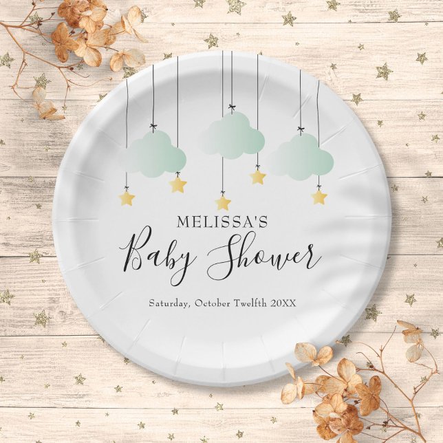 Twinkle Twinkle Little Star Baby Dusche Pappteller (Twinkle Twinkle Little Star Baby Shower Paper Plates)