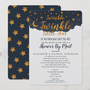 Twinkle Twinkle Little Star Baby Dusche per Mail Einladung