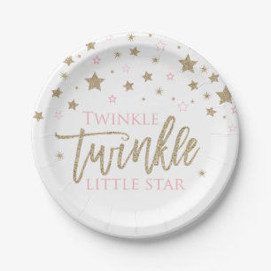 Twinkle Twinkle Little Star Baby Dusche Teller