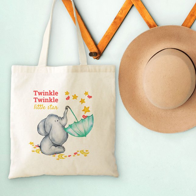 Twinkle Twinkle Little Star Baby Elephant Tragetasche (Von Creator hochgeladen)