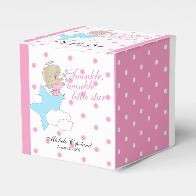 Twinkle, Twinkle Little Star - Baby Girl Danke Geschenkschachtel (Vorderseite)