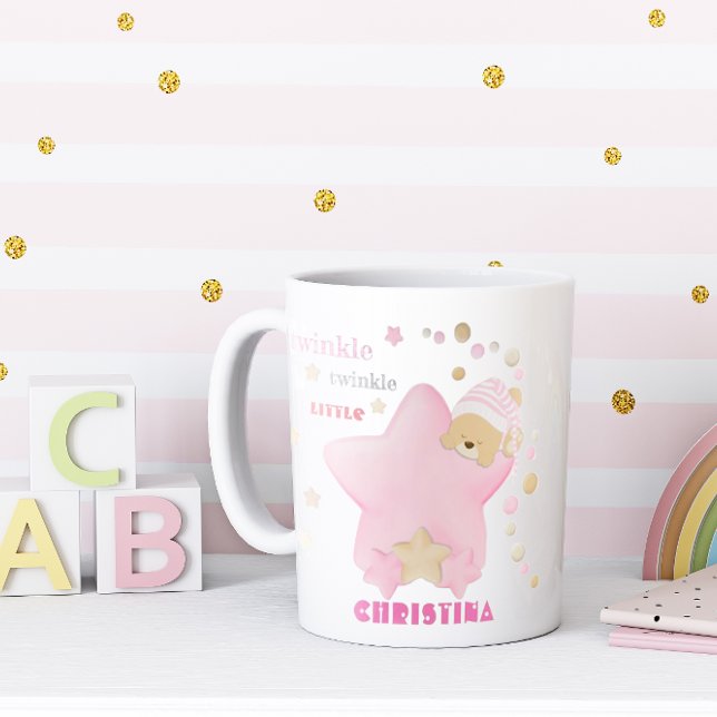 Twinkle Twinkle Little Star Baby Girl Teddy Bear Kaffeetasse (Von Creator hochgeladen)