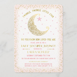 Twinkle Twinkle Little Star Baby Shower Brunch Einladung
